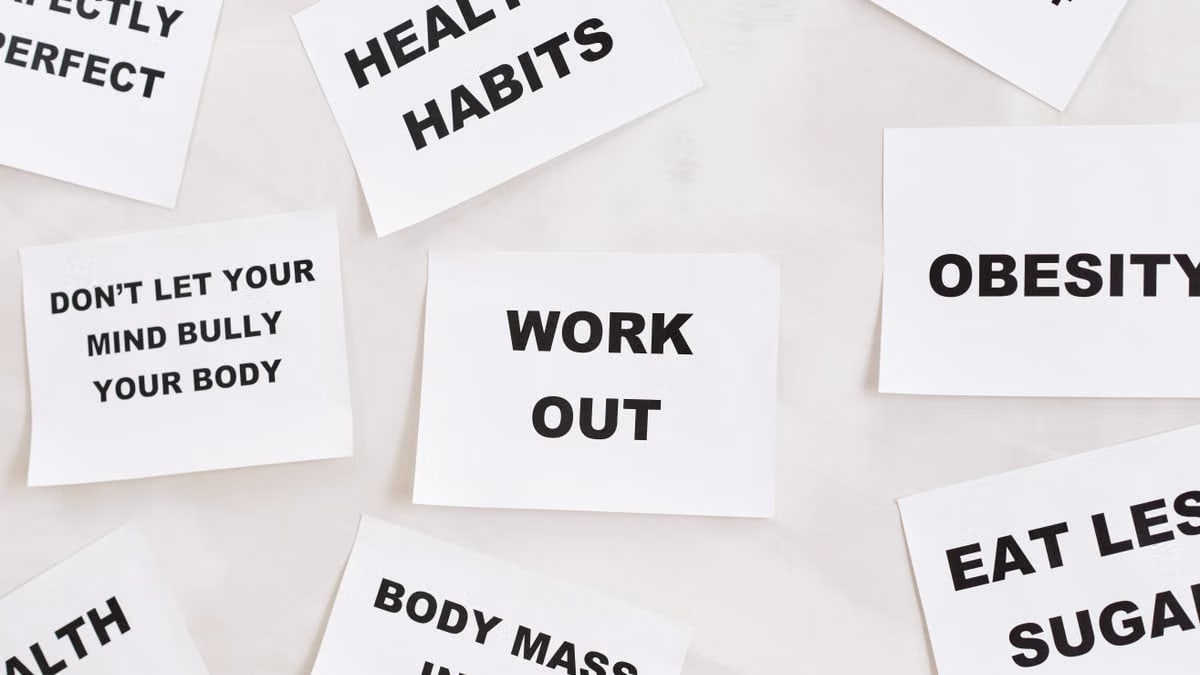 Collection of motivational health and fitness messages on cards. Inspire healthy habits and lifestyle changes.